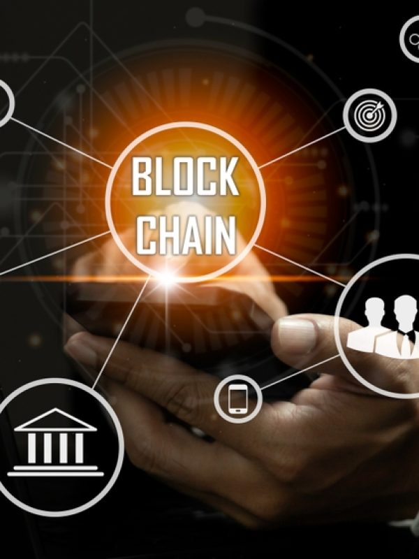 Businessman,Touching,A,Smart,Contract,And,Executing,A,Cryptocurrency,Transaction